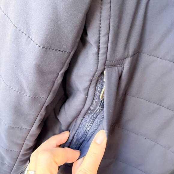 Brunello Cucinelli Quilted Nylon Shirt Jacket – Size M, Navy - Picture 6 of 14